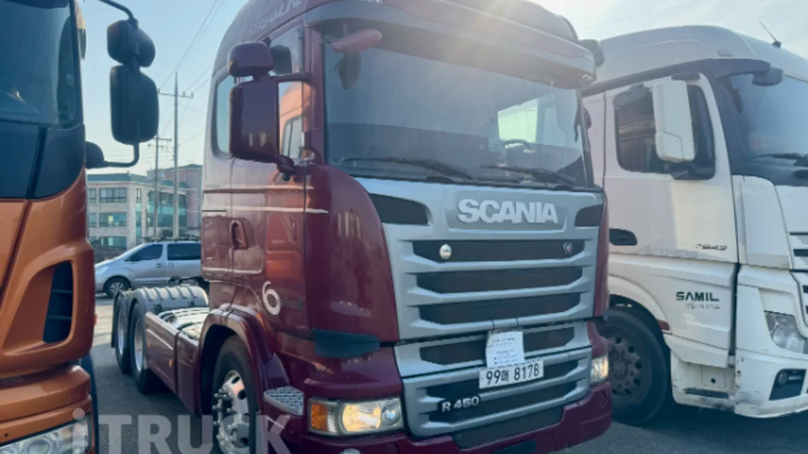 중고 트럭 가격 5,000만원대 스카니아 R 450 추레라 실매물